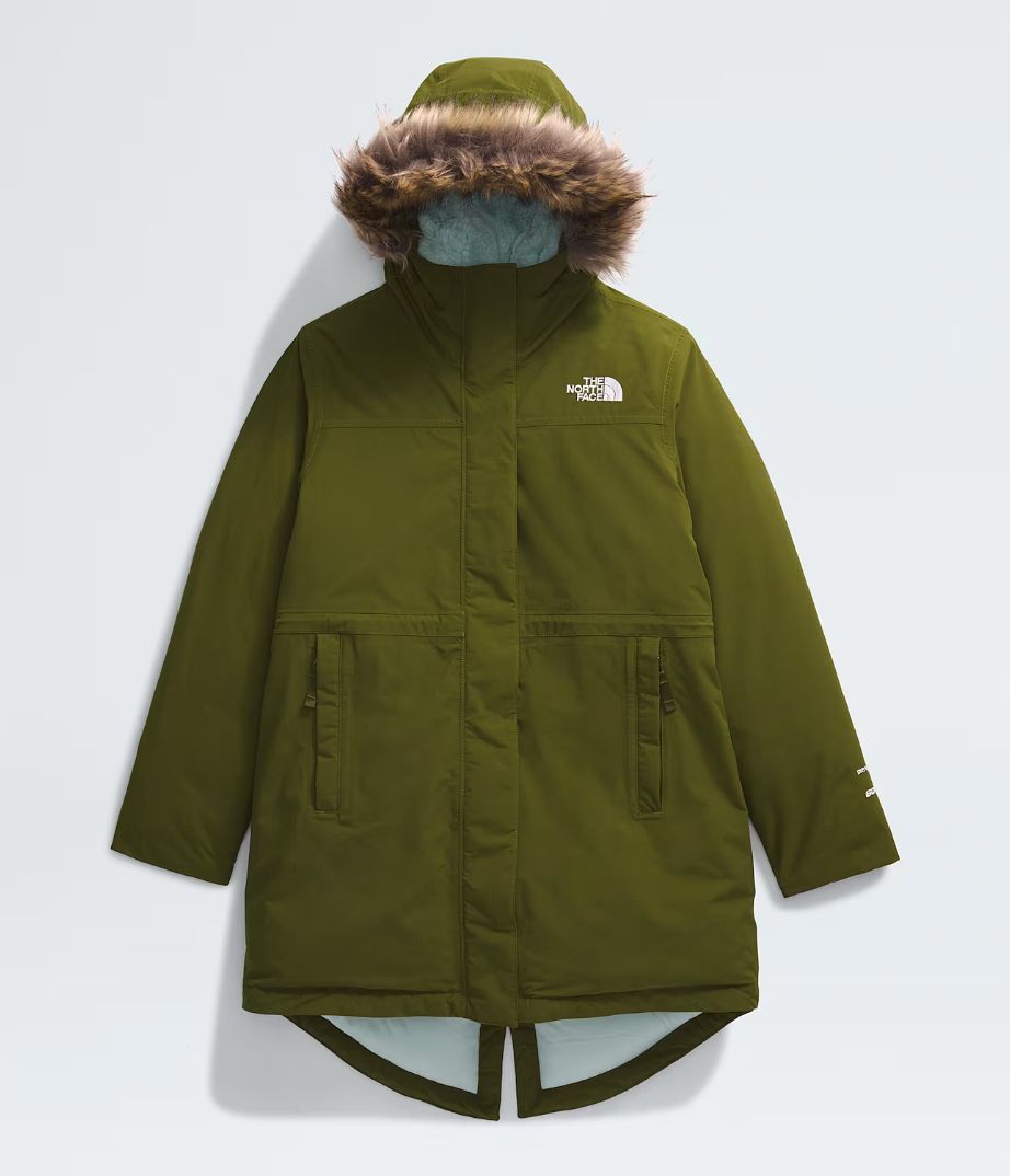 The north high quality face arctic parka taupe green