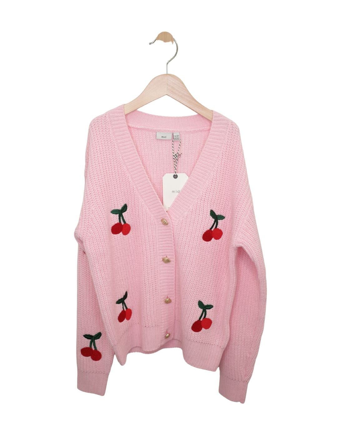 M.I.D Strawberry Cardigan - Light Pink