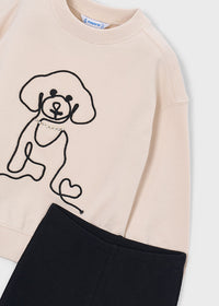 Mayoral Dog Sweatshirt and Legging Set 4733
