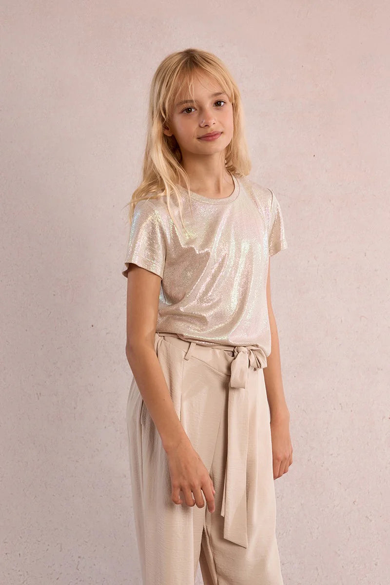 Molly Bracken Girl Metallic Tee