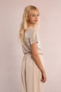 Molly Bracken Girl Metallic Tee