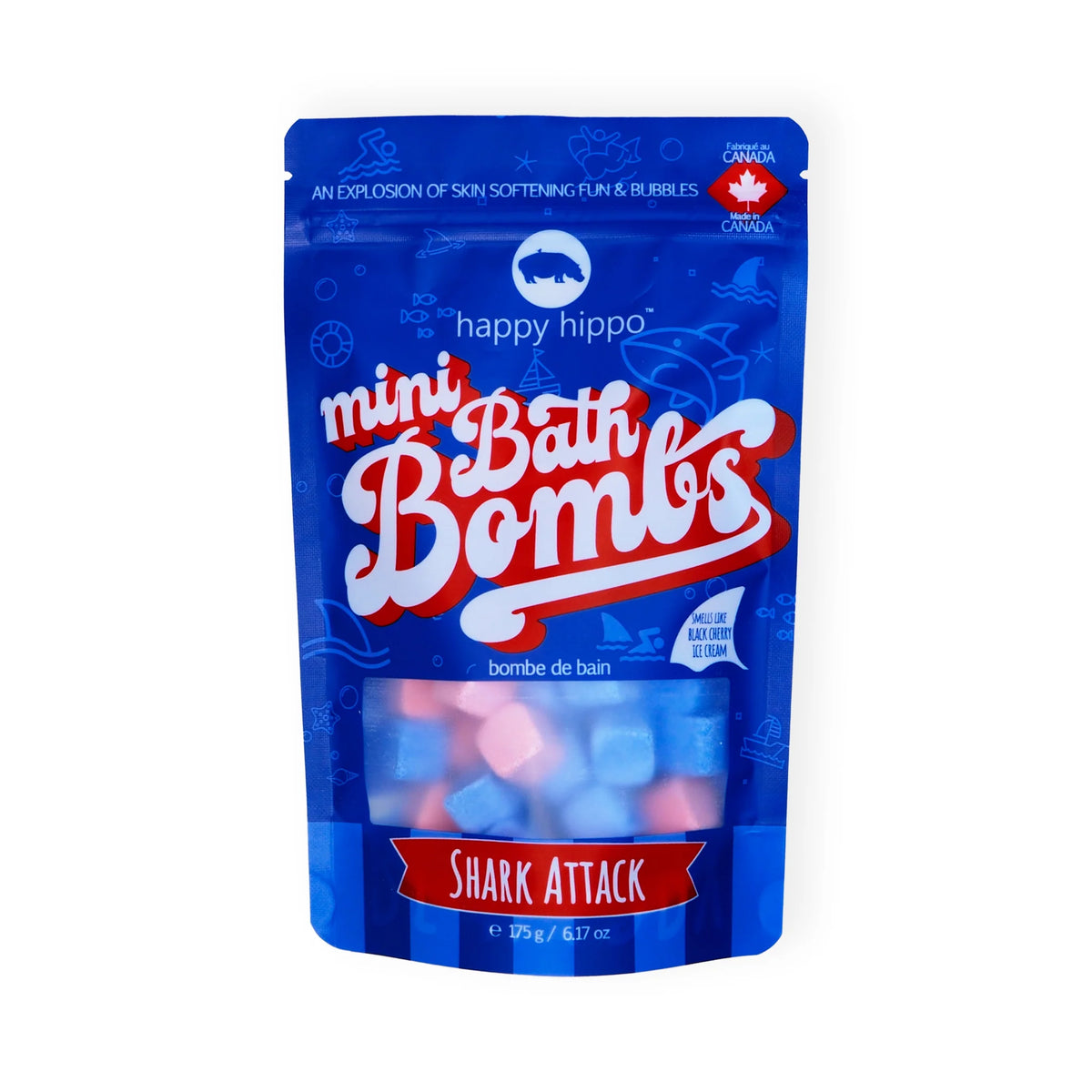 Happy Hippo Shark Attack Mini Bubble Bombs
