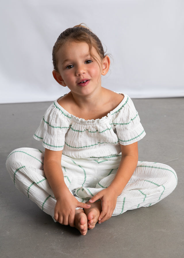 Mayoral Stripe Top & Pant Set 3593