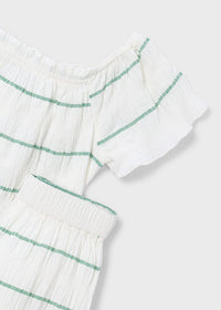 Mayoral Stripe Top & Pant Set 3593