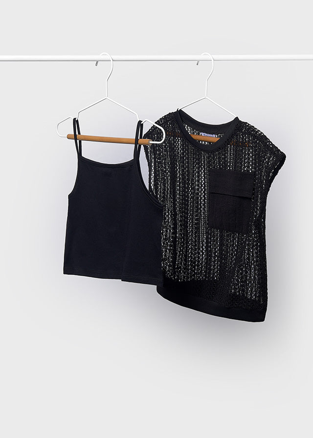 Mayoral Knit Top with Tank Top 6160