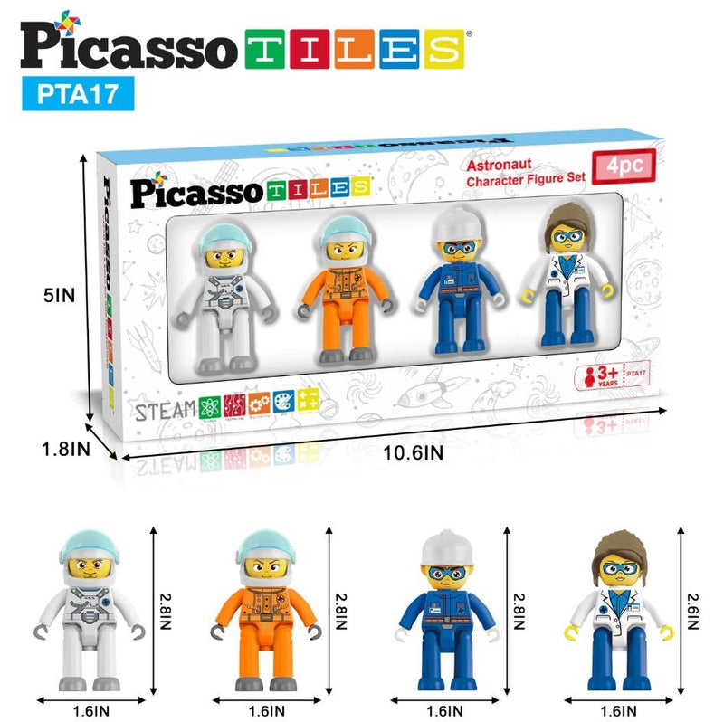 PicassoTiles 4pc Career Character Figure Set