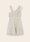 Mayoral Tulle Asymmetric Dress 6911