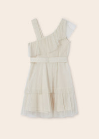 Mayoral Tulle Asymmetric Dress 6911