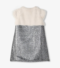 Hatley Faux Fur Jacquard Dress