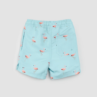 Miles The Label Flamingo Print Swim Trunk