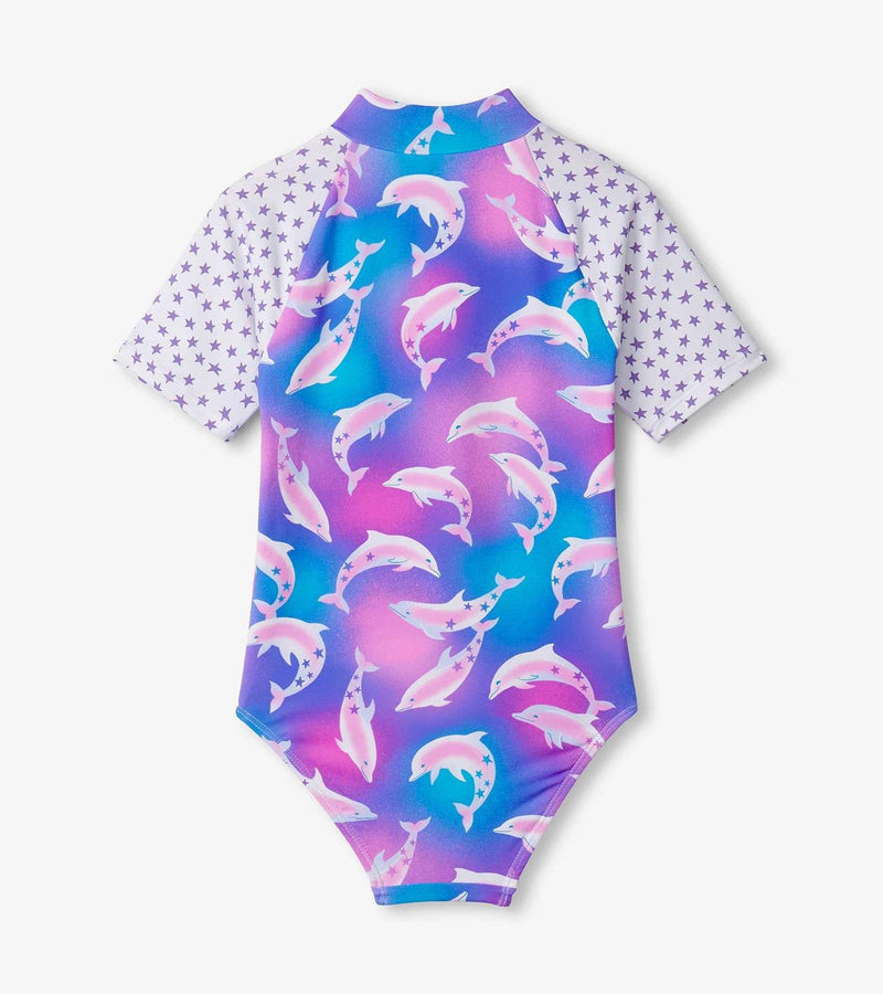 Hatley Airbrush Dolphins One-Piece Rashguard