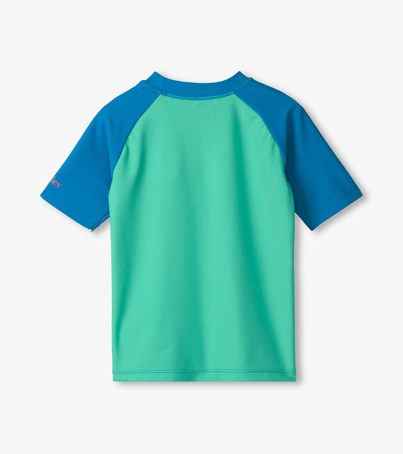 Hatley Blue Short Sleeve Rashguard