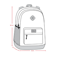 Deux Par Deux Smiley Girl Backpack