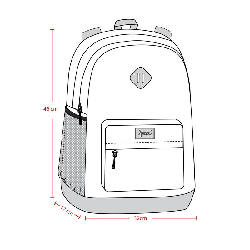 Deux Par Deux Smiley Girl Backpack