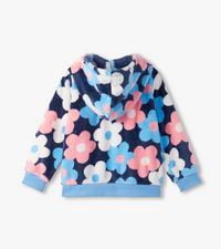 Hatley Big Flowers Fleece Zip-Up Hoodie