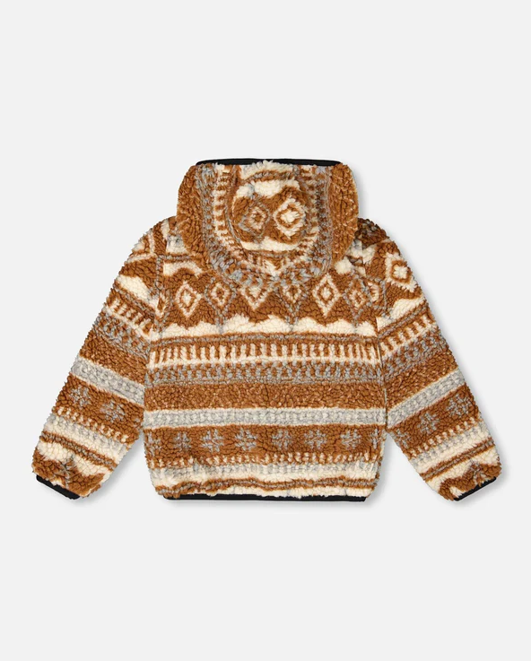 Deux Par Deux Reversible Mid-Season Sherpa Jacket