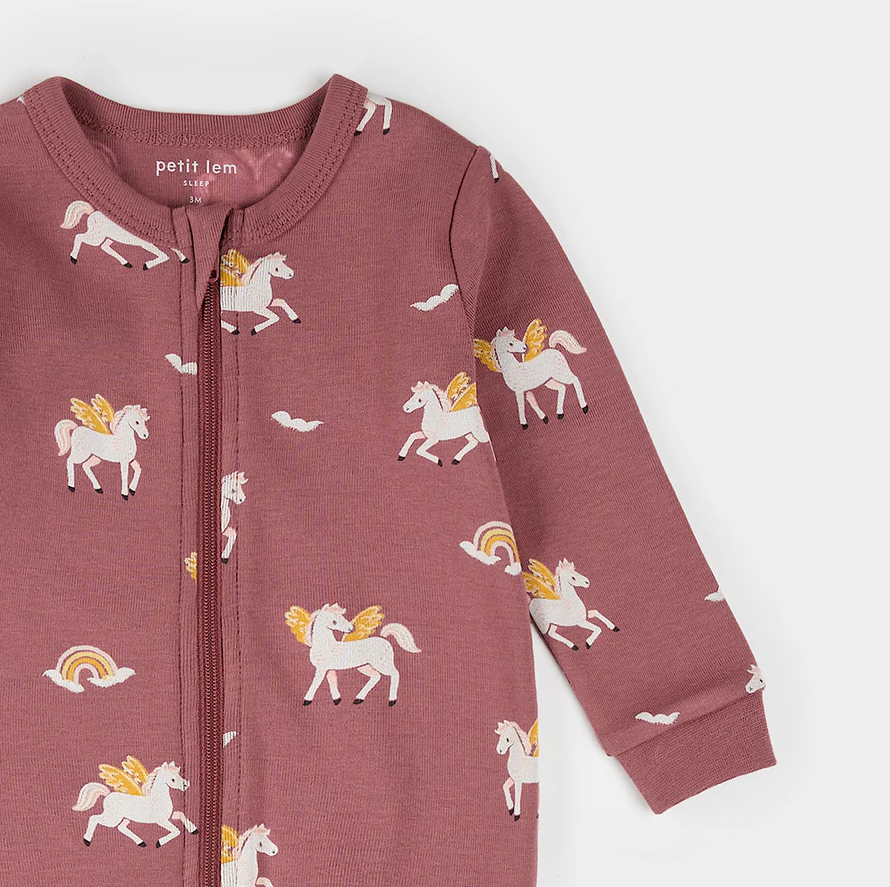 Petit Lem Rainbow Pegasus Print Sleeper