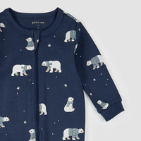 Petit Lem Winter Polar Bear Print Sleeper