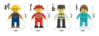 PicassoTiles 4pc City Builder Character Figure Set