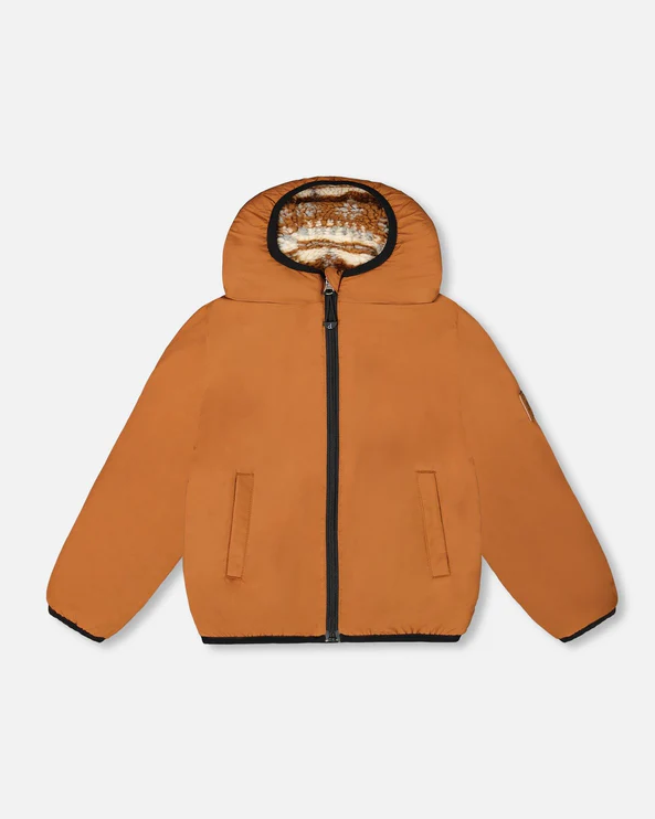 Deux Par Deux Reversible Mid-Season Sherpa Jacket