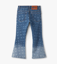 Hatley Hearts Flared Leg Denim Pant