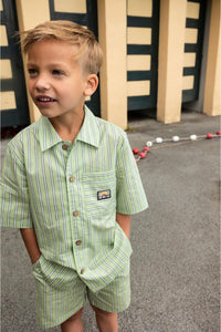 Noppies Collared Stripe Linen Top