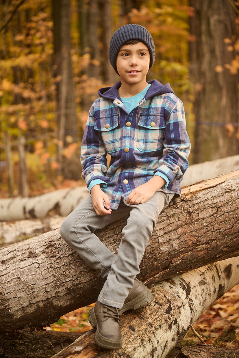 Hatley Plaid Flannel Hoodie