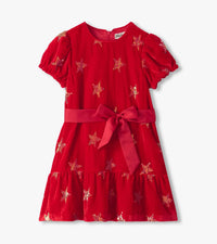 Hatley Star Sequins Velvet Dress