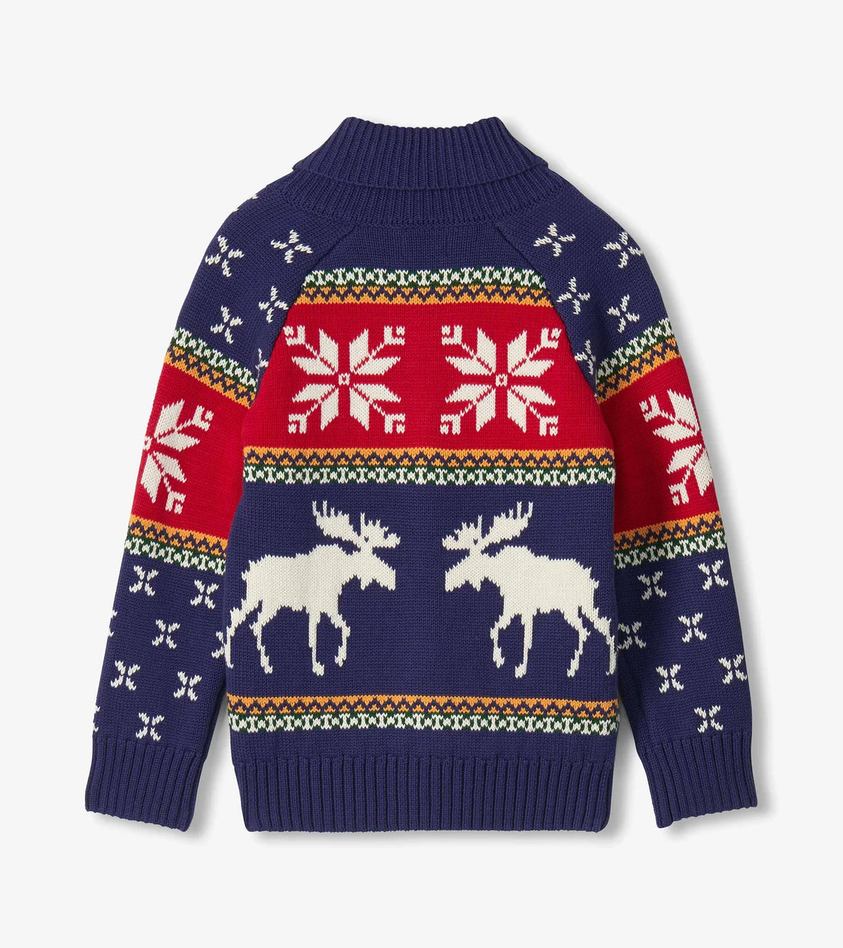 Hatley Holiday Moose Shawl Collar Cardigan