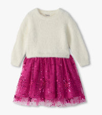 Hatley Sequins Fuzzy Mixed Dress
