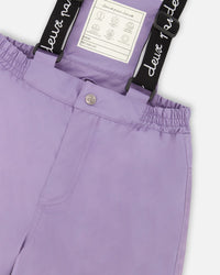 Two-Piece Discover Snowsuit With Printed Jacket Purple Gray