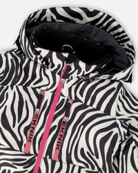Two-Piece Teknik Snowsuit Zebra Print