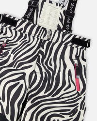 Two-Piece Teknik Snowsuit Zebra Print