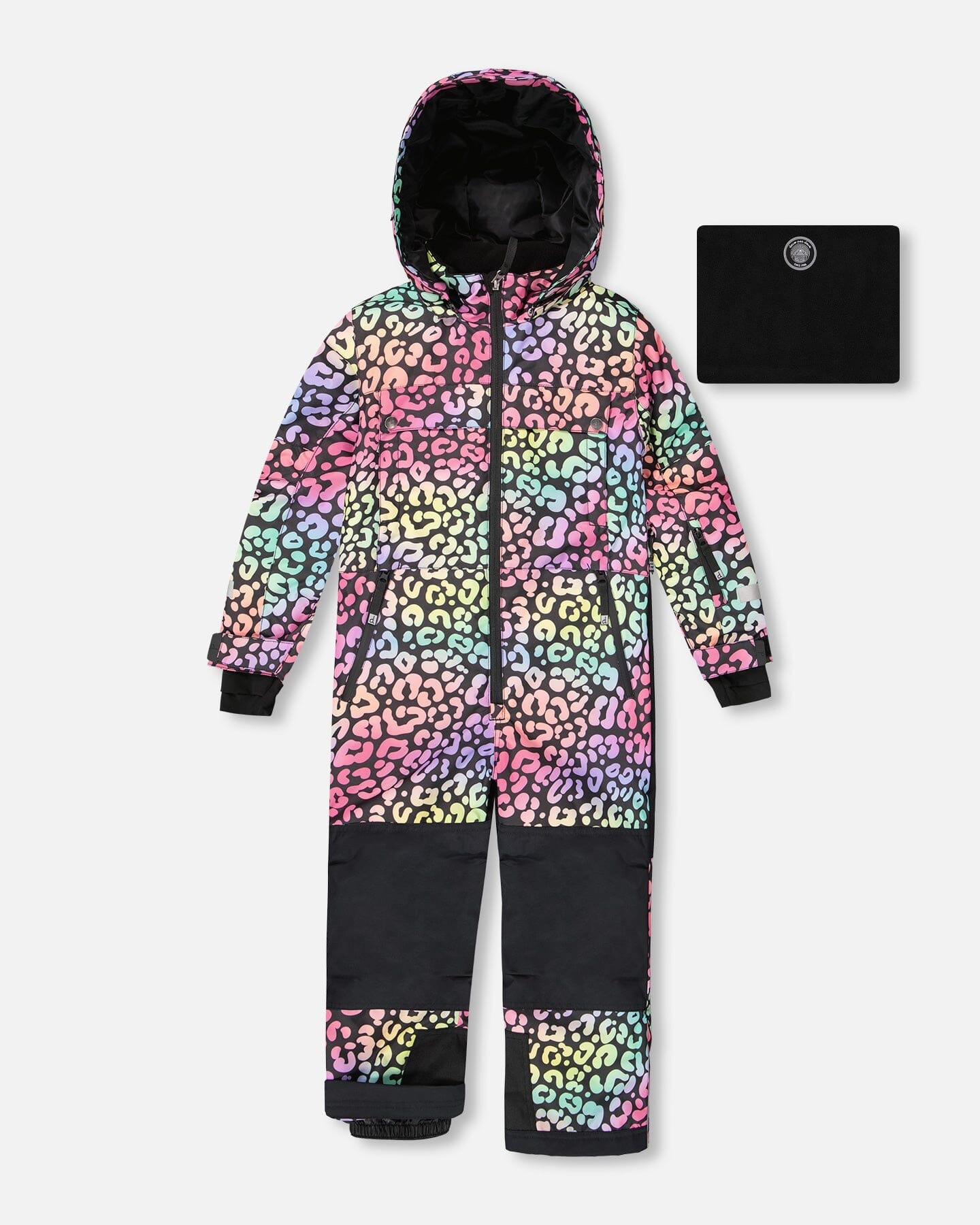 One-Piece Teknik Snowsuit Rainbow Leopard