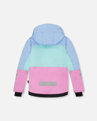Two-Piece Teknik Snowsuit With Colorblocked Jacket And Solid Pant Black