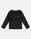 Stretch Jersey T-Shirt Multicolor Leopard Print
