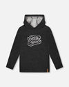 Long Sleeve Super Soft Brushed Jersey Hooded Tee Black