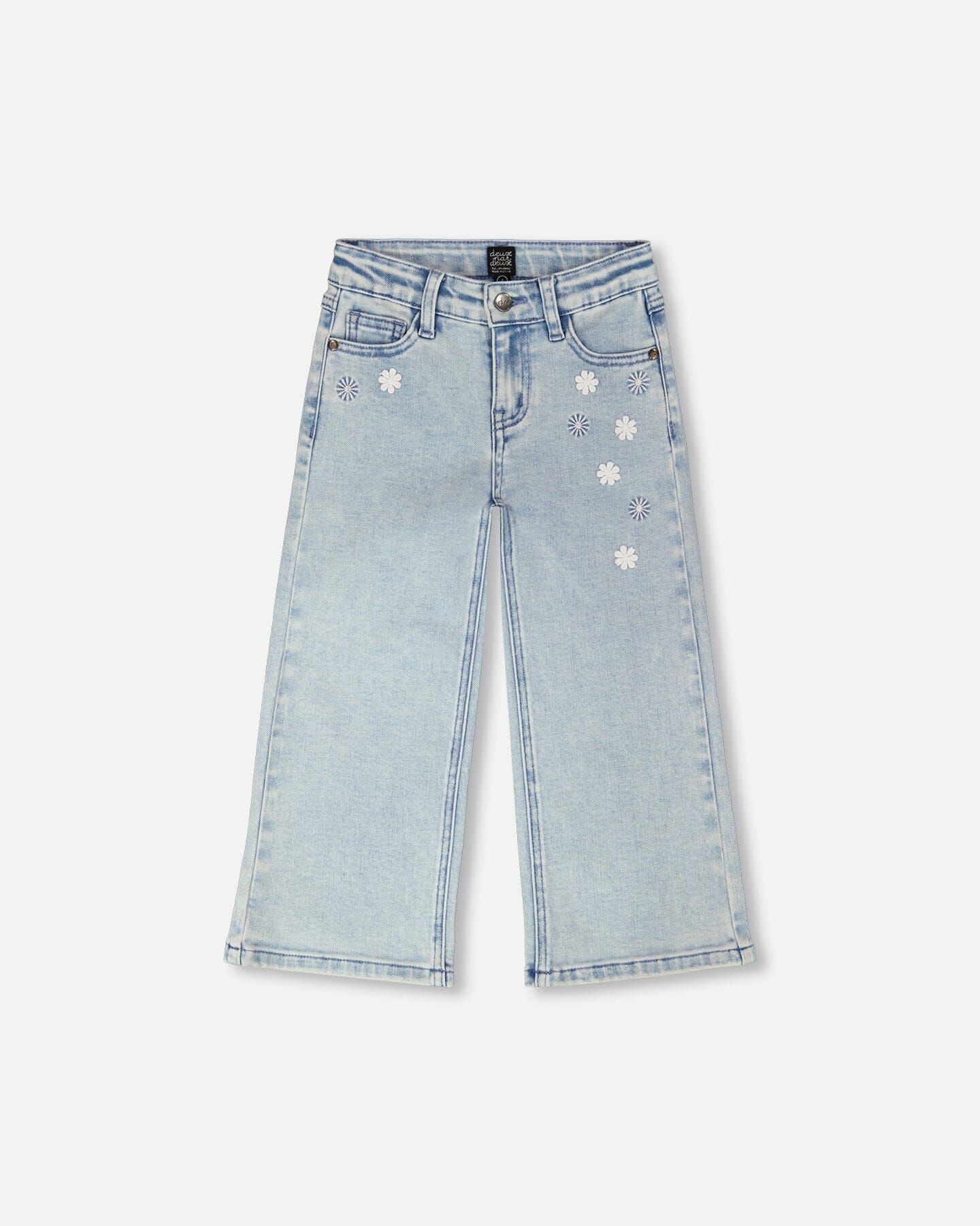 Wide Leg Light Blue Denim Jeans