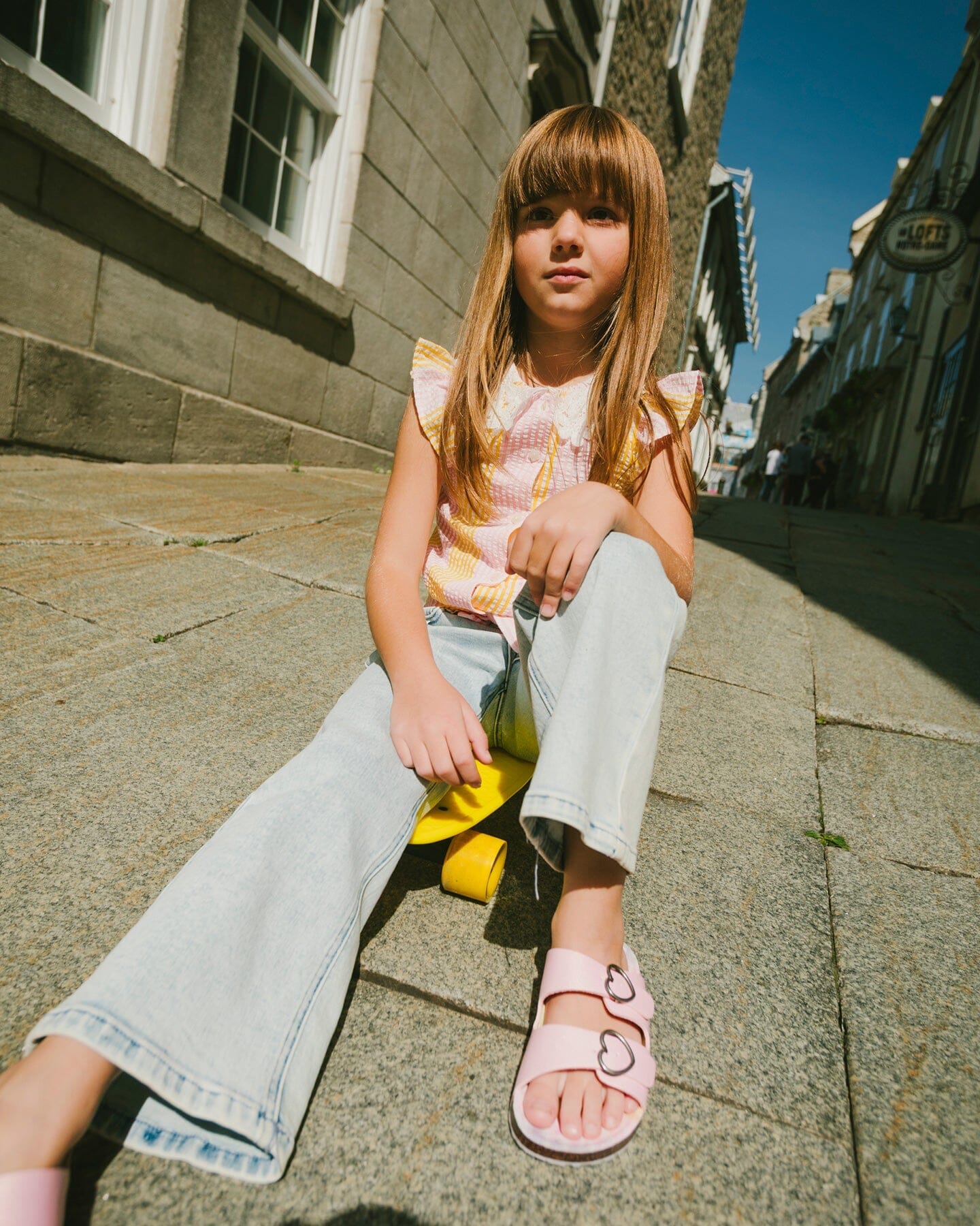 Wide Leg Light Blue Denim Jeans