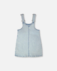 Light Blue Denim Overall Dress