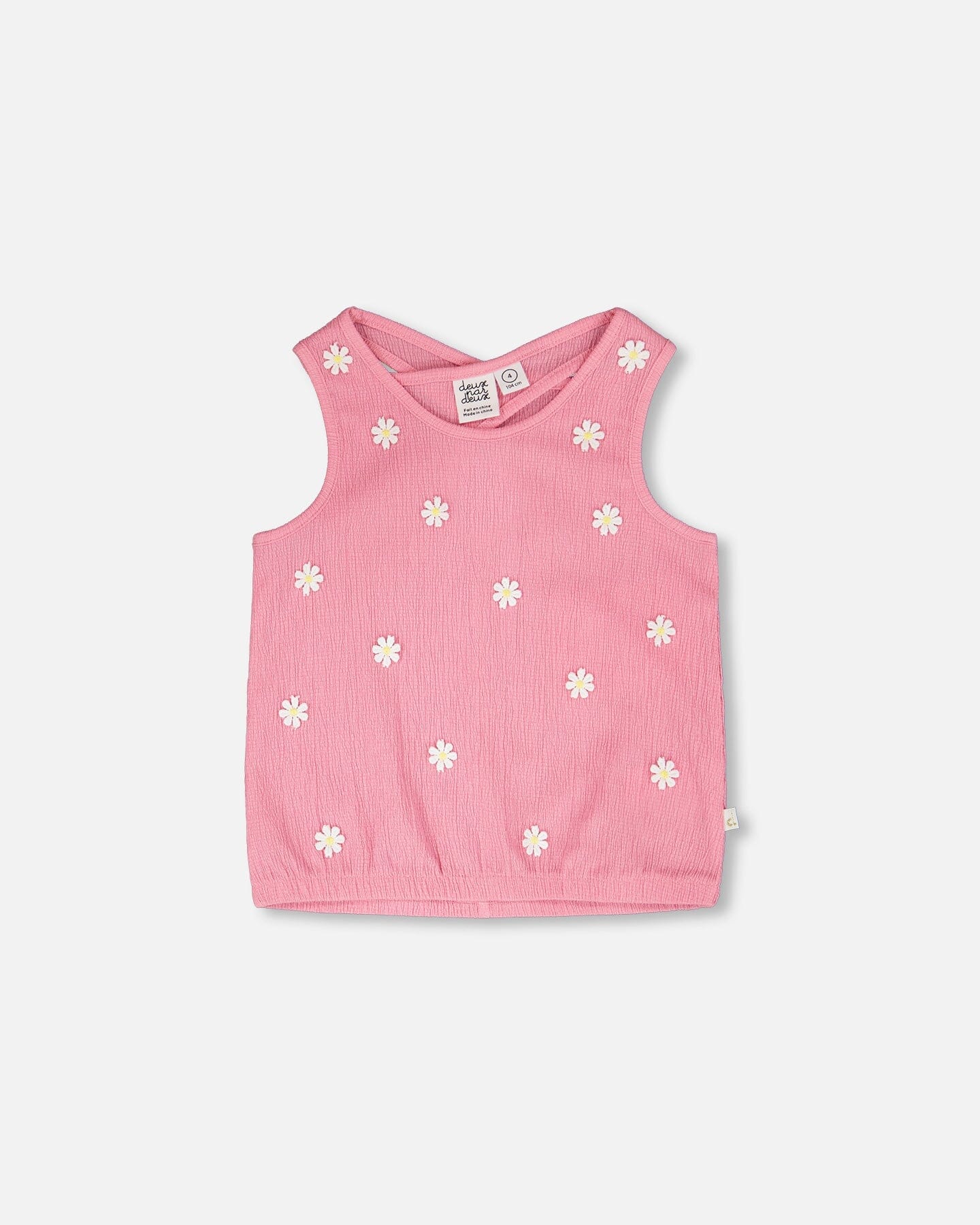 Crinkle Jersey Tank Top Pink