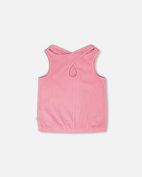 Crinkle Jersey Tank Top Pink