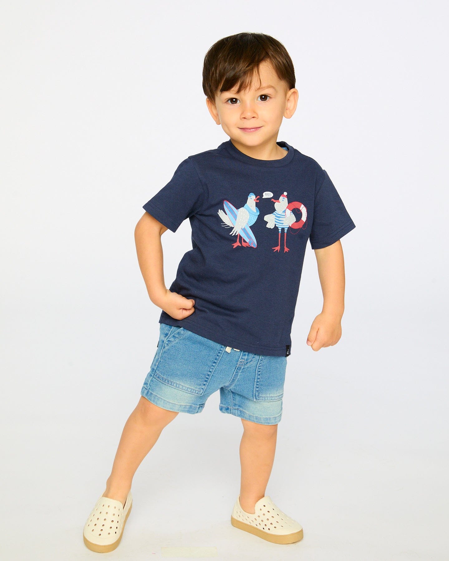 Organic Cotton Short Sleeve T-Shirt Blue