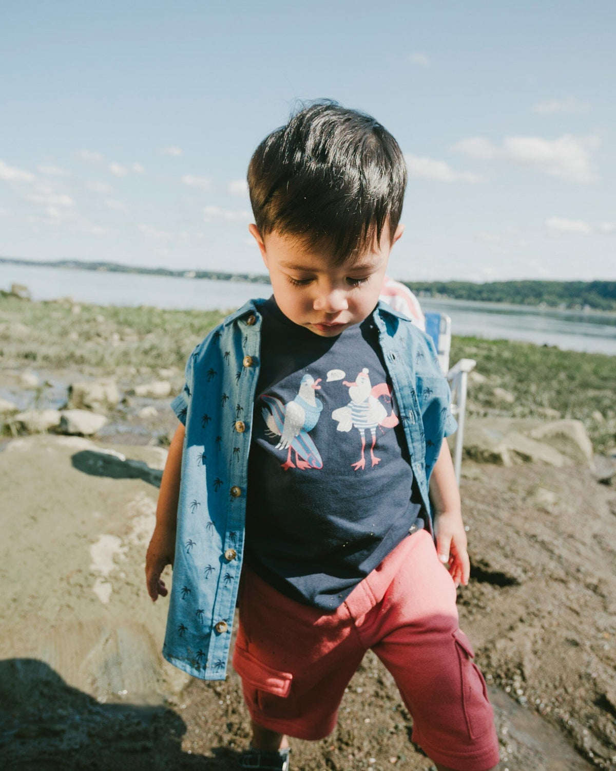 Organic Cotton Short Sleeve T-Shirt Blue