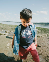 Organic Cotton Short Sleeve T-Shirt Blue