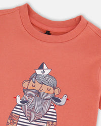 Organic Cotton Short Sleeve T-Shirt Brick