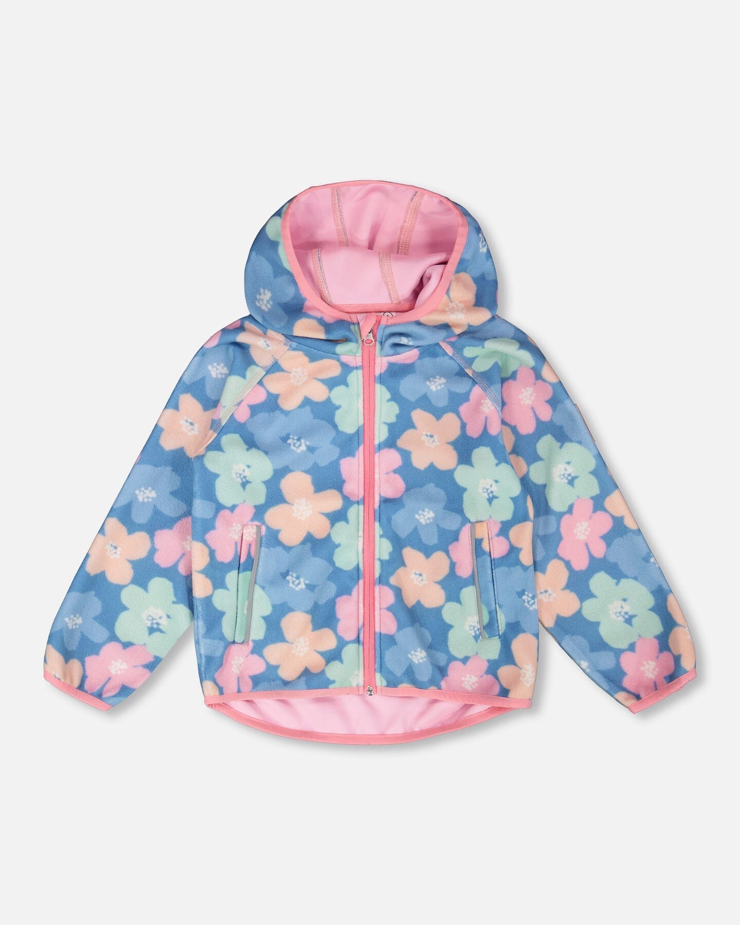 Softshell Jacket Blue Flower Print