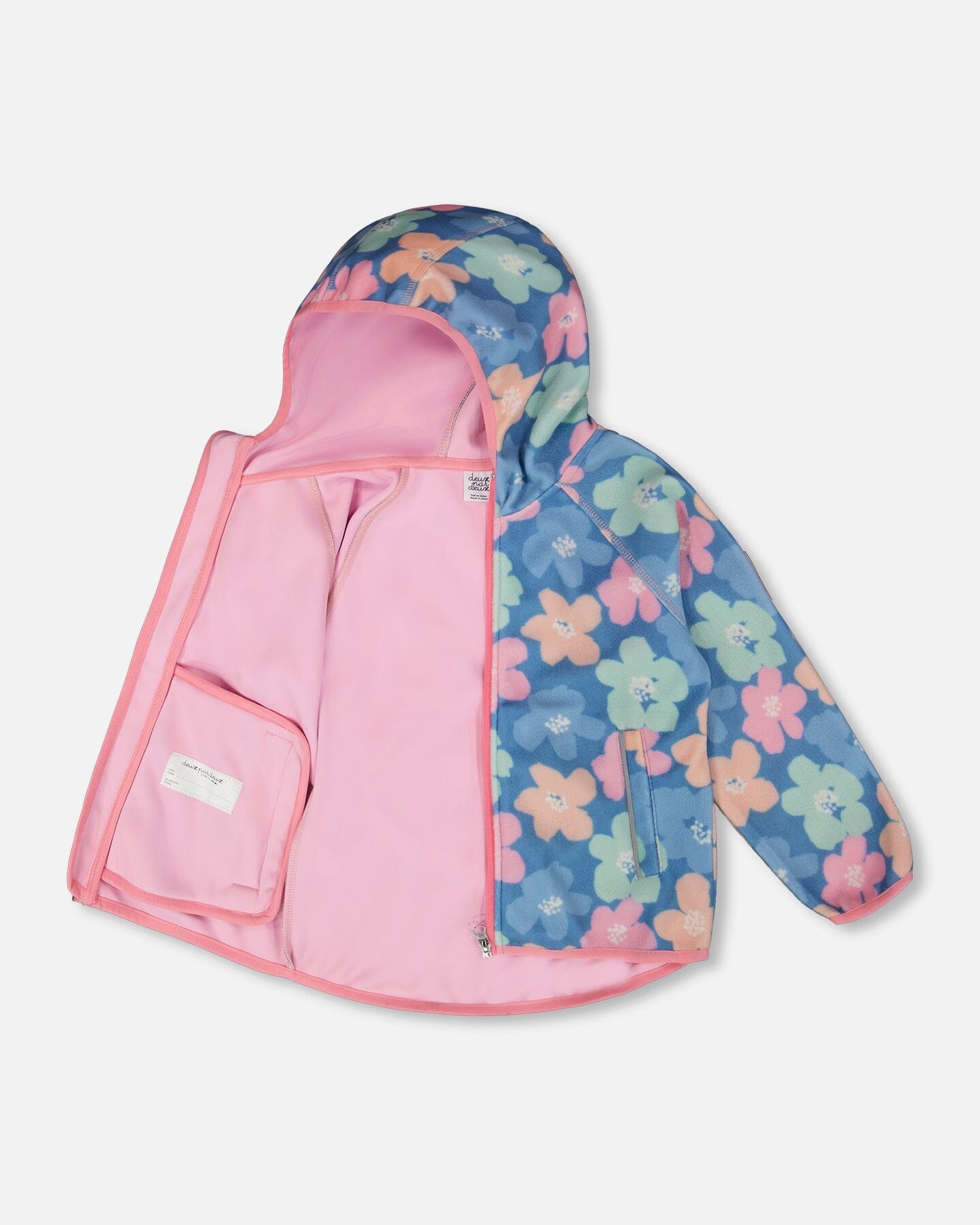 Softshell Jacket Blue Flower Print