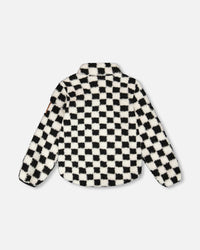 Sherpa Jacket Black Checkerboard
