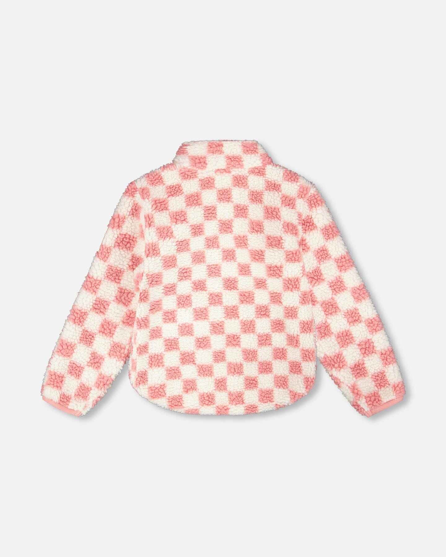 Sherpa Jacket Pink Checkerboard